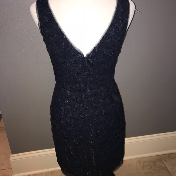 BCBG  MAXAZRIA DARK MIDNIGHT MARISSA DRESS size 8 - Picture 4 of 5